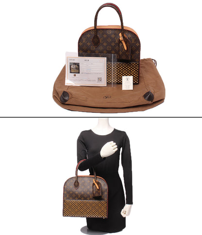 LOUIS VUITTON Christian Louboutin ハンドバッグ スタッズ ハラコ アイコノクラス モノグラム M41234 レディース ルイ・ヴィトン