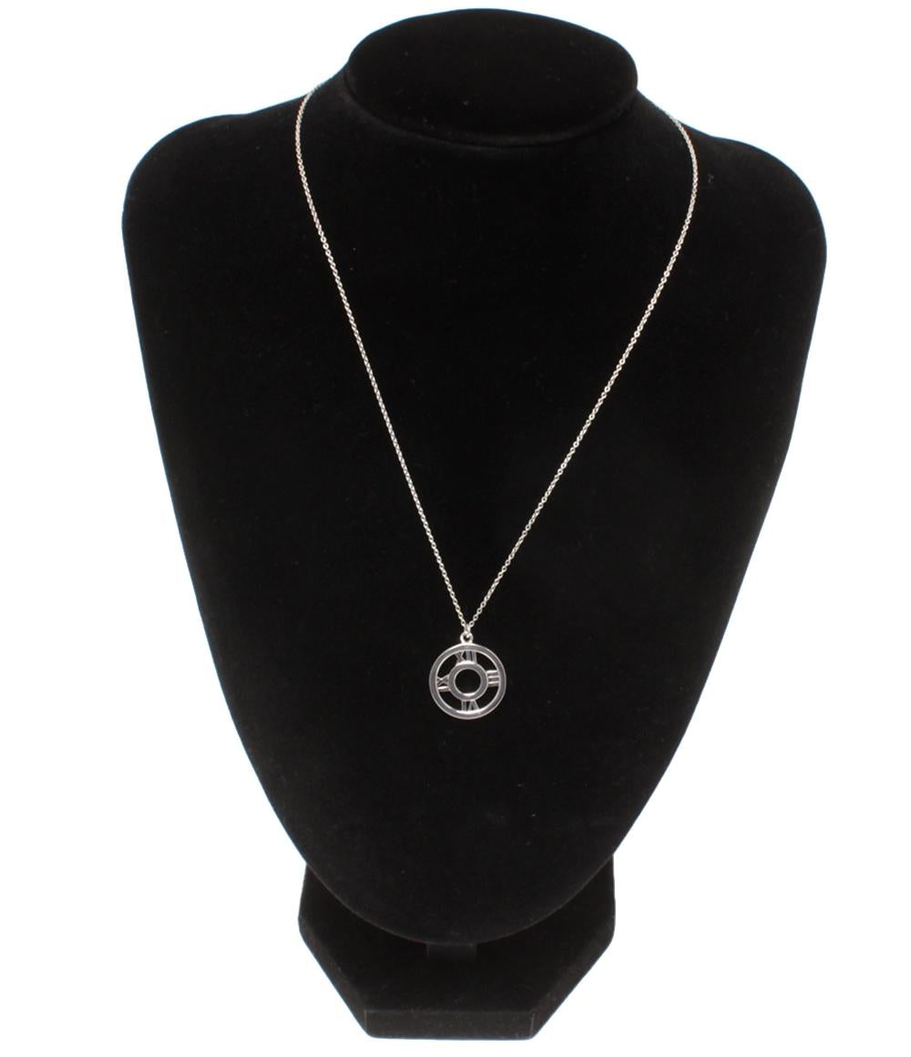 美品 ティファニー ネックレス SV925 アトラス オープン メダリオン  