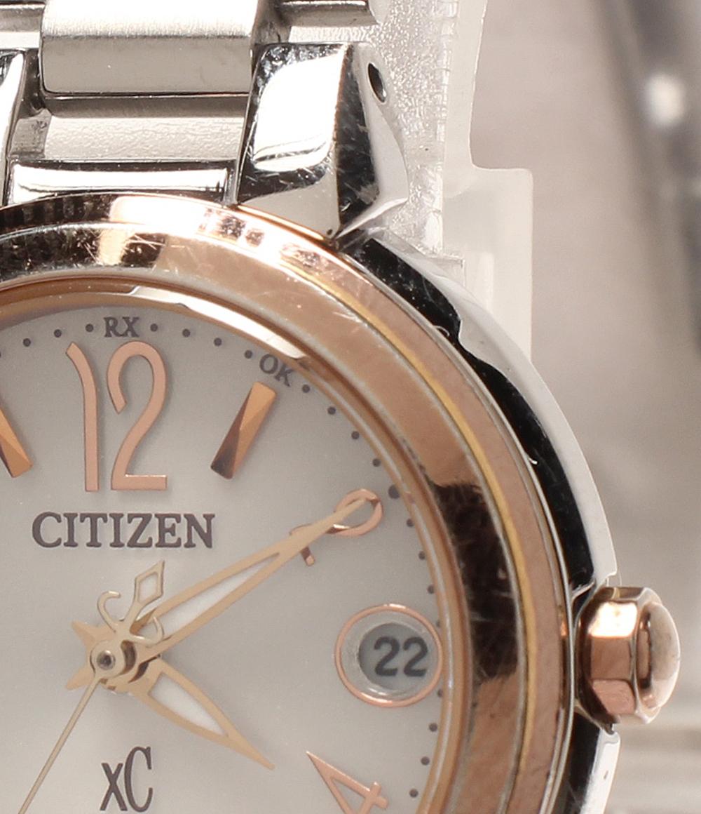 美品　CITIZEN　シチズン　XC　H058　レディース　腕時計　ソーラー CITIZEN 腕時計 XC クロスシー ソーラー シルバー H058-T016545
