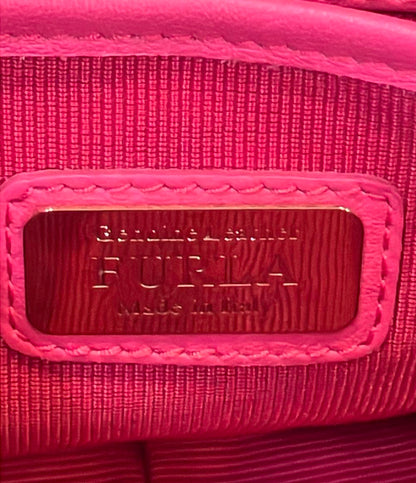 美品 Furla 2way チェーンショルダーバッグ 斜め掛け クラッチバッグ メトロポリスミニ レディース フルラ
