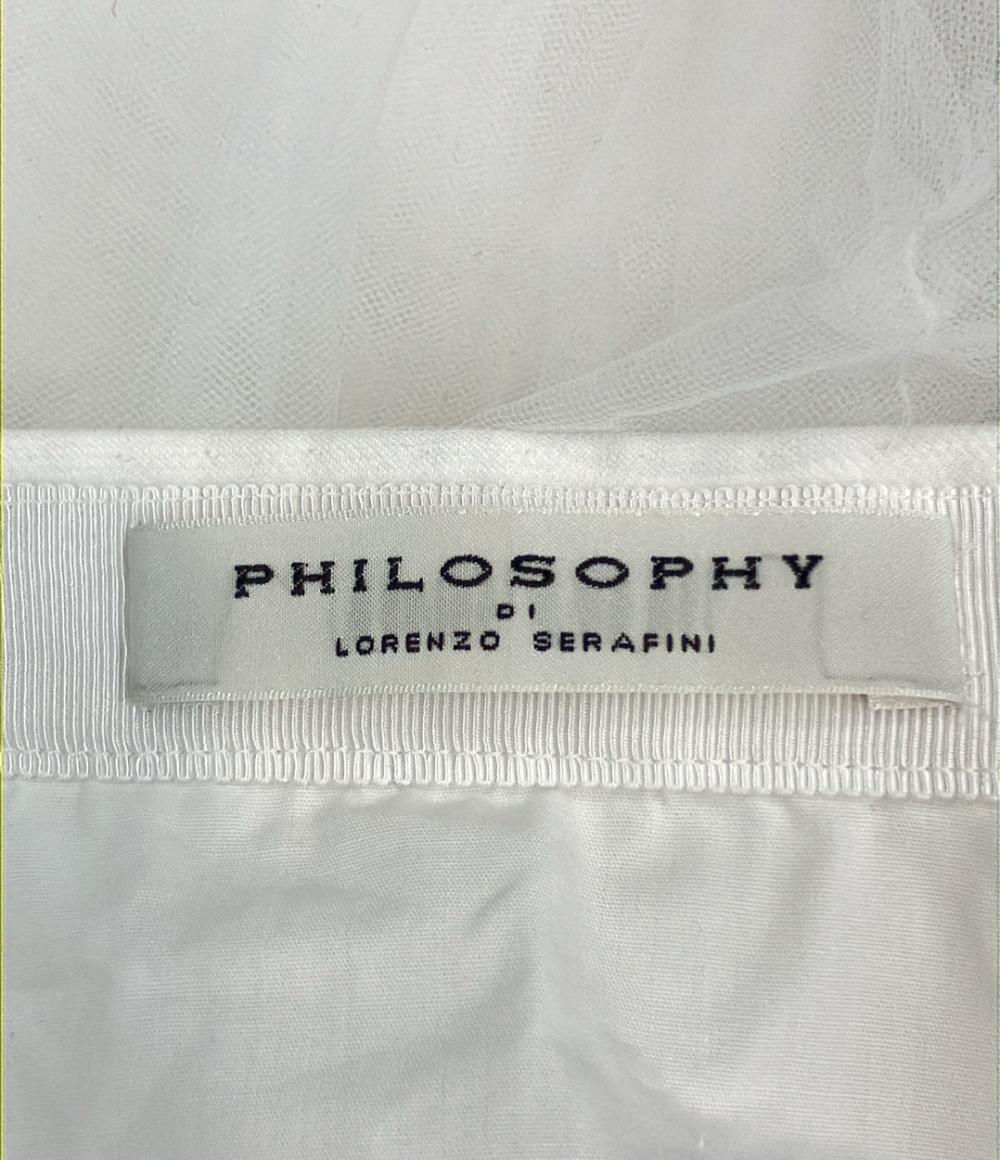 美品 フィロソフィ ロングチュールスカート レディース SIZE 42 (XL) PHILOSOPHY