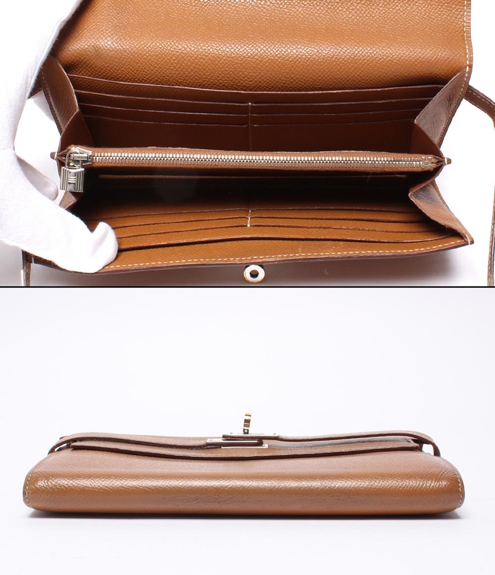 HERMES 長財布 X刻印 シルバー金具 ヴォーエプソン ケリー・ウォレット