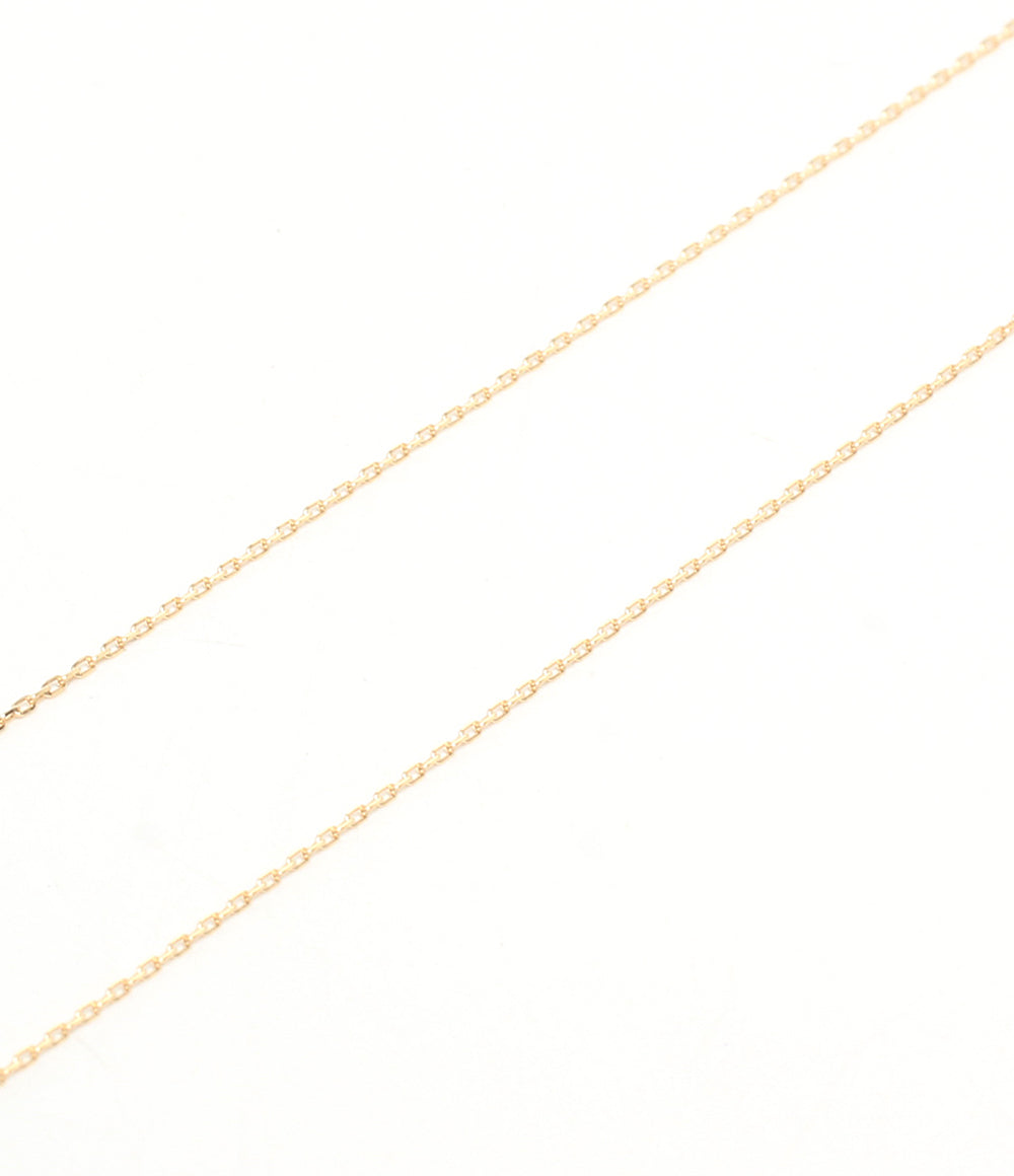 美品 STAR JEWELRY ネックレス K18 ペリドット ダイヤ 0.02ct レディース スタージュエリー