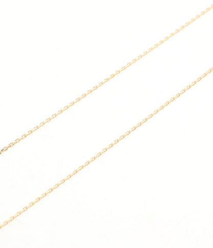 美品 STAR JEWELRY ネックレス K18 ペリドット ダイヤ 0.02ct レディース スタージュエリー