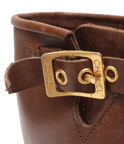 シャネル エンジニアブーツ ショートブーツ レディース SIZE 36 1/2 (M) CHANEL