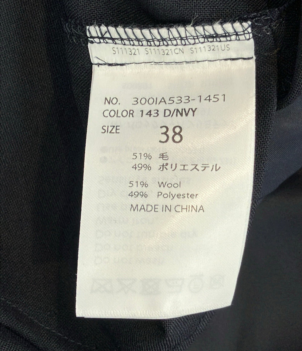 美品 ENFOLD ノースリーブ タック ジャンパースカート 300IA533-1451 レディース SIZE 38 エンフォルド