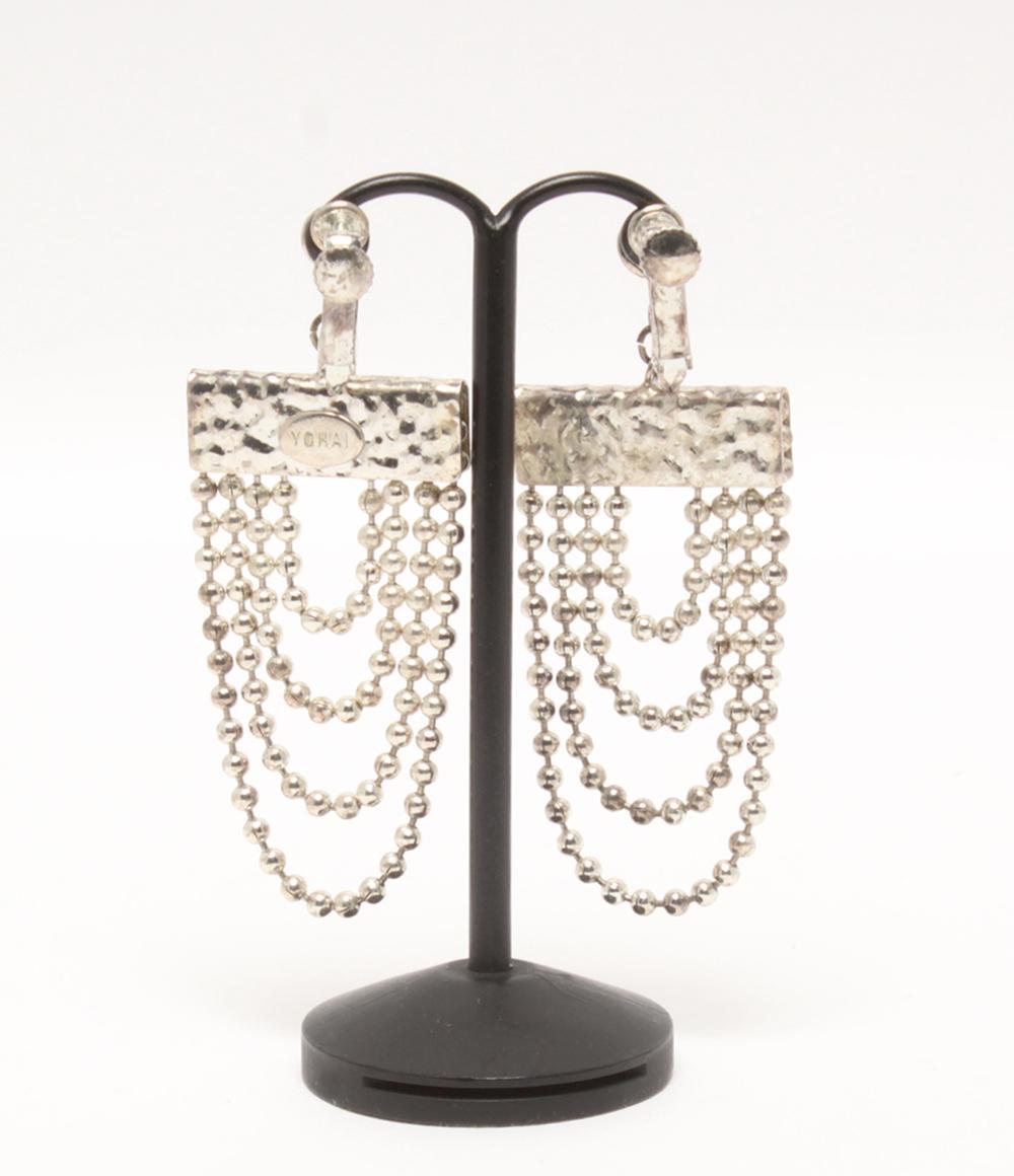 YOHAI チョーカー ネックレス イヤリング ボールチェーン 2点セット レディース