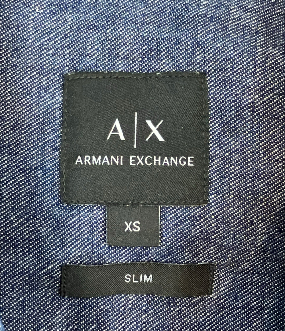 ARMANI EXCHANGE 長袖シャツ デニム メンズ SIZE XS アルマーニエクスチェンジ