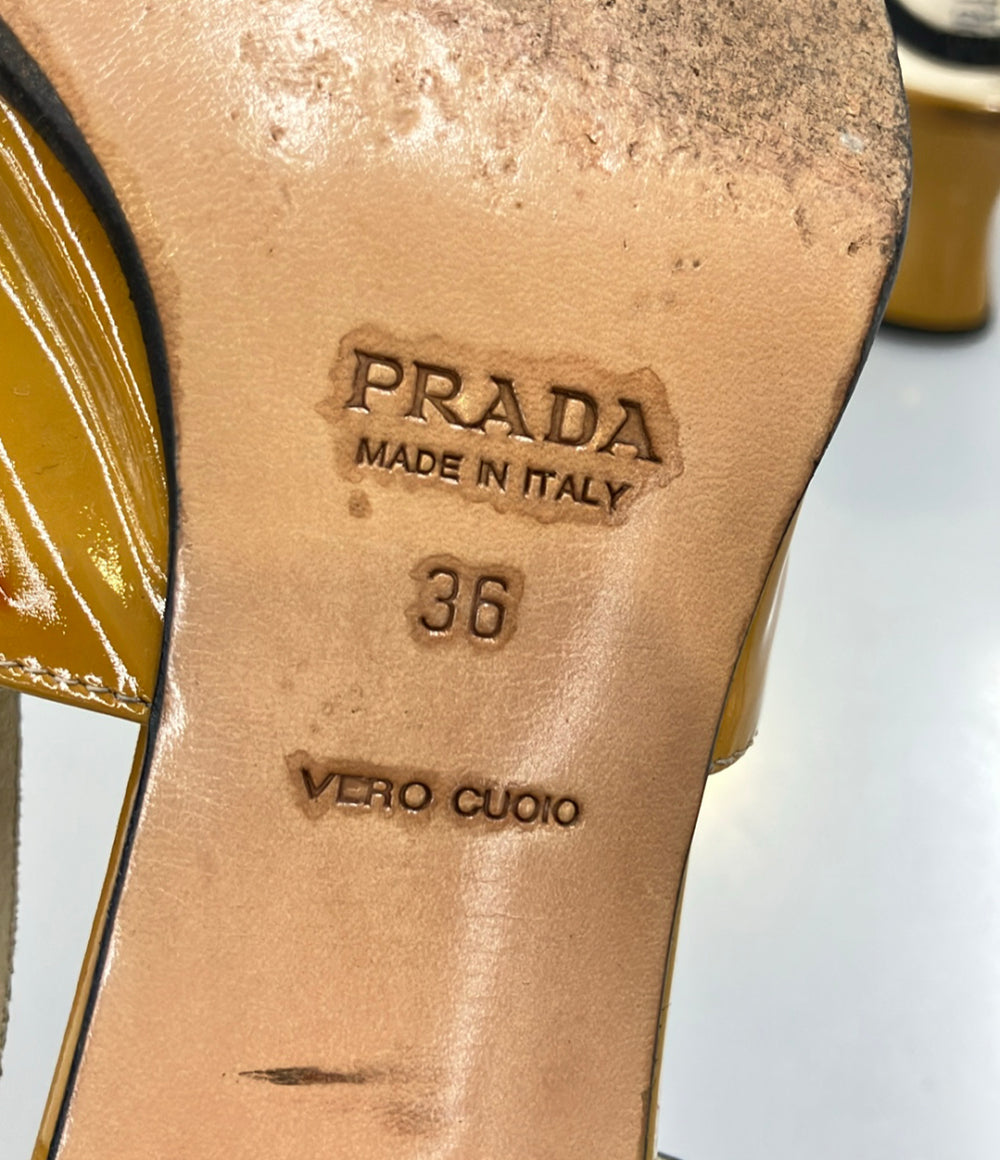 PRADA メリージェーンスクエアトゥサンダル レディース SIZE 36 (23cm) プラダ