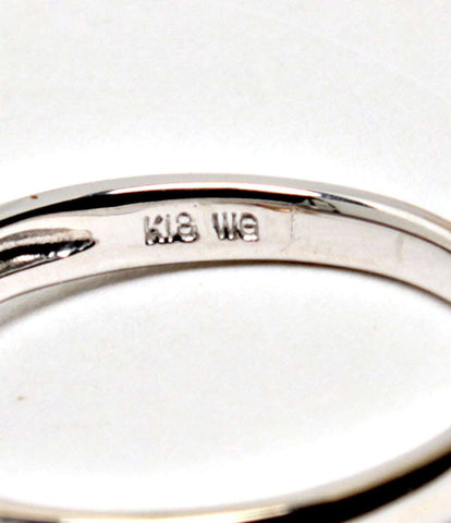 美品 リング 指輪 K18WG ダイヤ0.05ct      レディース SIZE 10号 (リング)