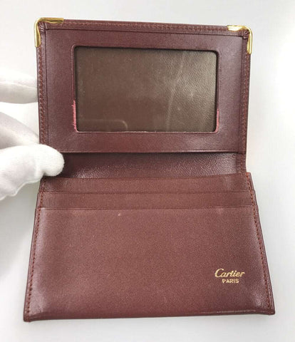 カルティエ  パスケース カードケース ボルドー      レディース  (複数サイズ) Cartier