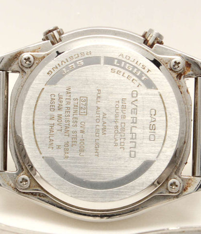 カシオ  腕時計  WAVE CEPTOR OVERLAND ソーラー グリーン OVW-100BJ メンズ   CASIO