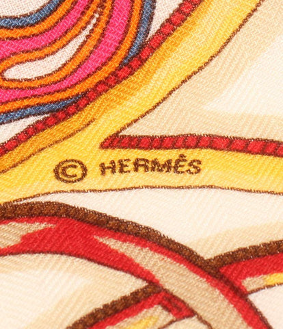 エルメス 美品 ストール ショール 動物の楽園 カシミヤ シルク カレ140  La Charmante aux Animaux    レディース  (複数サイズ) HERMES