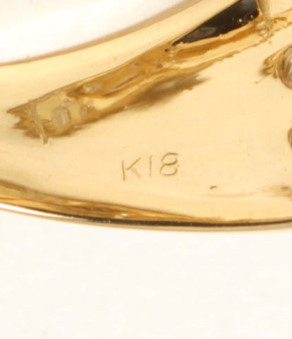 美品 リング 指輪 K18 ブルートパーズ ダイヤ0.49ct レディース SIZE ...