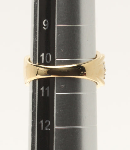 美品 リング 指輪 K18 ブルートパーズ ダイヤ0.49ct      レディース SIZE 10号 (リング)