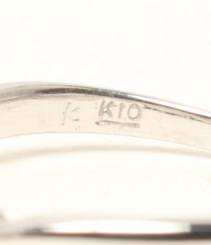 組曲 美品 リング 指輪 K10 ブルートパーズ ダイヤ      レディース SIZE 6号 (リング) KUMIKYOKU