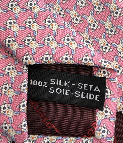 サルバトーレフェラガモ 美品 ネクタイ シルク100% ウサギ柄      メンズ  (複数サイズ) Salvatore Ferragamo