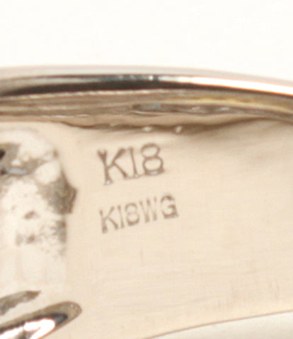 美品 リング 指輪 K18 K18WG ダイヤ0.45ct イエローダイヤ0.18ct      レディース SIZE 6号 (リング)