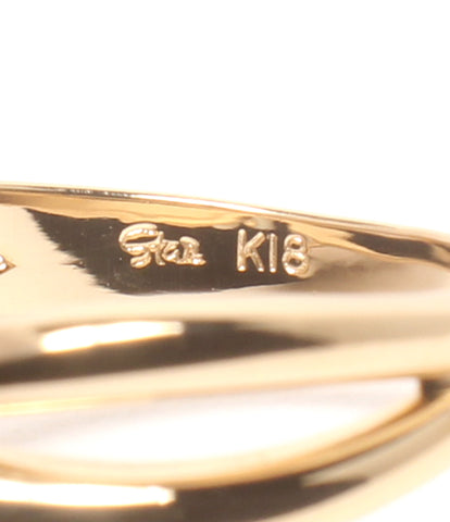 スタージュエリー 美品 リング 指輪 K18 パール3-4.6mm      レディース SIZE 9号 (リング) STAR JEWELRY