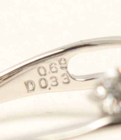 美品 リング 指輪 Pt900 ガーネット0.69ct ダイヤ0.33ct      レディース SIZE 13号 (リング)