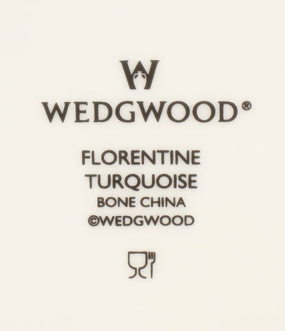 ウェッジウッド 美品 プレート 大皿 2点セット 27cm  フロレンティーン ターコイズ FLORENTINE       WEDGWOOD