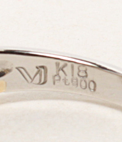 美品 リング 指輪 K18 Pt900 ダイヤ0.313ct 0.12ct      レディース SIZE 11号 (リング)