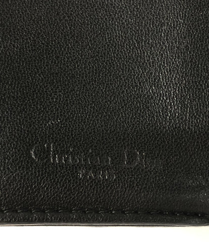 クリスチャンディオール  三つ折り財布 カナージュ ロータスウォレット ロゴチャーム付き     43-MA-1118 レディース  (3つ折り財布) Christian Dior