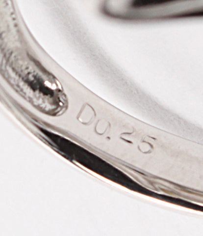 美品 リング 指輪 K18WG 白蝶パール11mm ダイヤ0.25ct      レディース SIZE 11号 (リング)