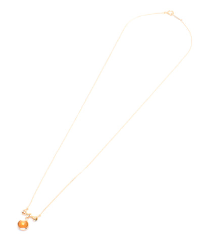 ヨンドシー 美品 ネックレス K18 オレンジムーンストーン      レディース  (ネックレス) 4℃