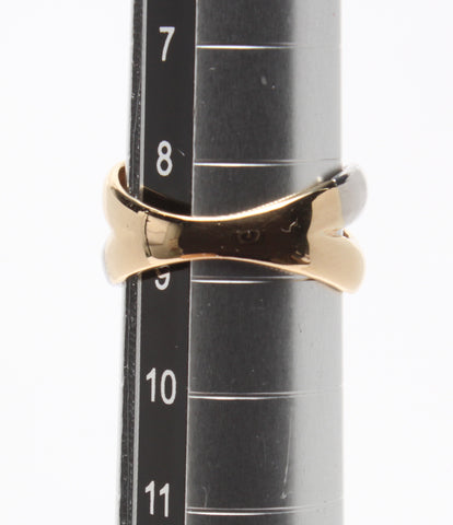 美品 リング 指輪 K18 Pt900 ダイヤ0.14ct      レディース SIZE 8号 (リング)