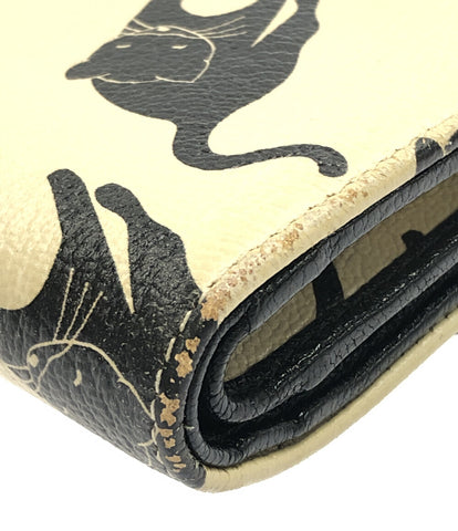 ミュウミュウ  三つ折り財布 黒猫      レディース  (3つ折り財布) MiuMiu