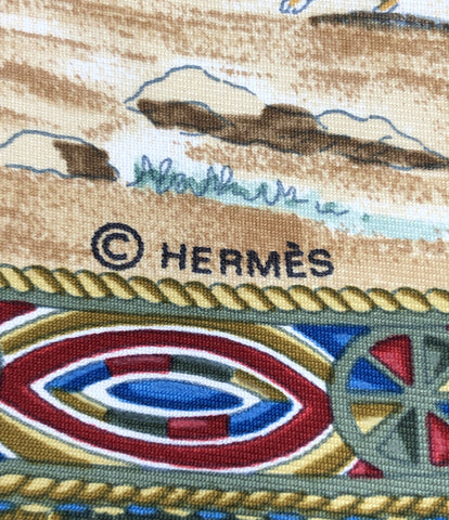エルメス 美品 スカーフ カレ90 シルク100％ プール族の騎手  CAVALIERS PEULS    レディース  (複数サイズ) HERMES
