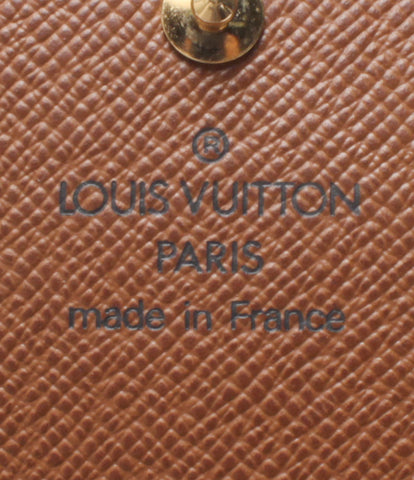 ルイヴィトン 美品 二つ折り財布 ポルトモネビエトレゾール モノグラム   M61730 メンズ  (2つ折り財布) Louis Vuitton