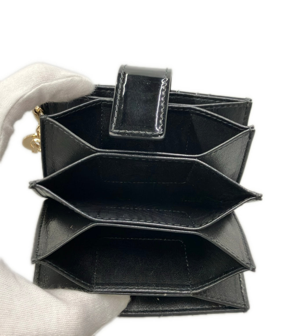 Christian Dior カードケース レディ ディオール ジャスミン カナージュ パテントレザー レディース クリスチャンディオール