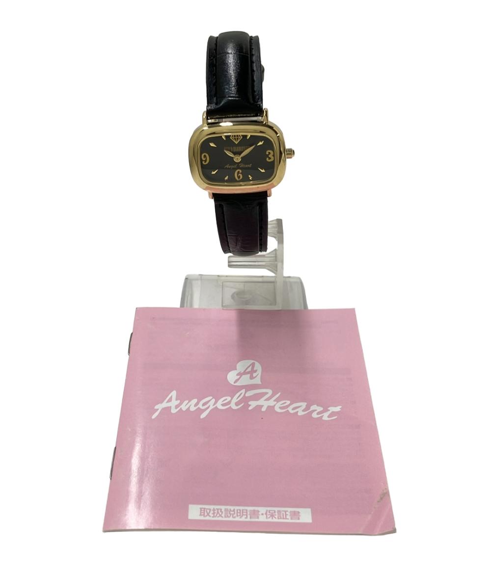Angel Heart ASH&DIAMONDS 腕時計 クオーツ ブラック レディース エンジェルハート アッシュアンドダイヤモンズ