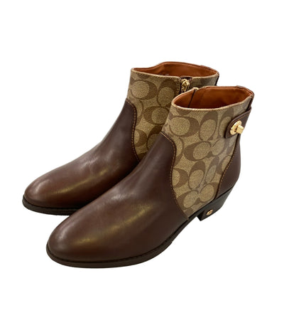 COACH ショートブーツ サイドジップ レディース SIZE US 8 C (25cm) コーチ