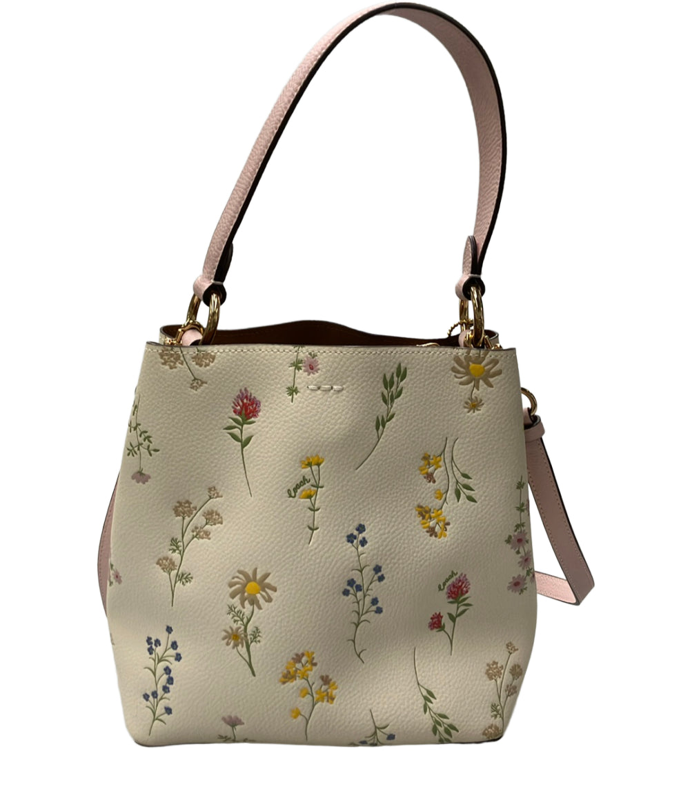 COACH ハンドバッグ ショルダーバッグ バケットバッグ 2WAY 斜め掛け レザー 花柄 C3598 レディース コーチ