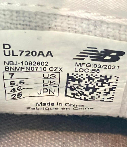 NEW BALANCE ローカットスニーカー UL720AA メンズ レディース SIZE 25.0 ニューバランス