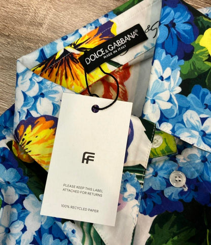 美品 DOLCE&GABBANA 長袖シャツ FloralprintShirt  インポート タグ付き レディース SIZE 38 (S) ドルチェアンドガッバーナ
