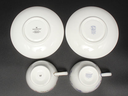 WEDGWOOD カップ＆ソーサー 2客セット スウィートプラム ブループラム ウエッジウッド