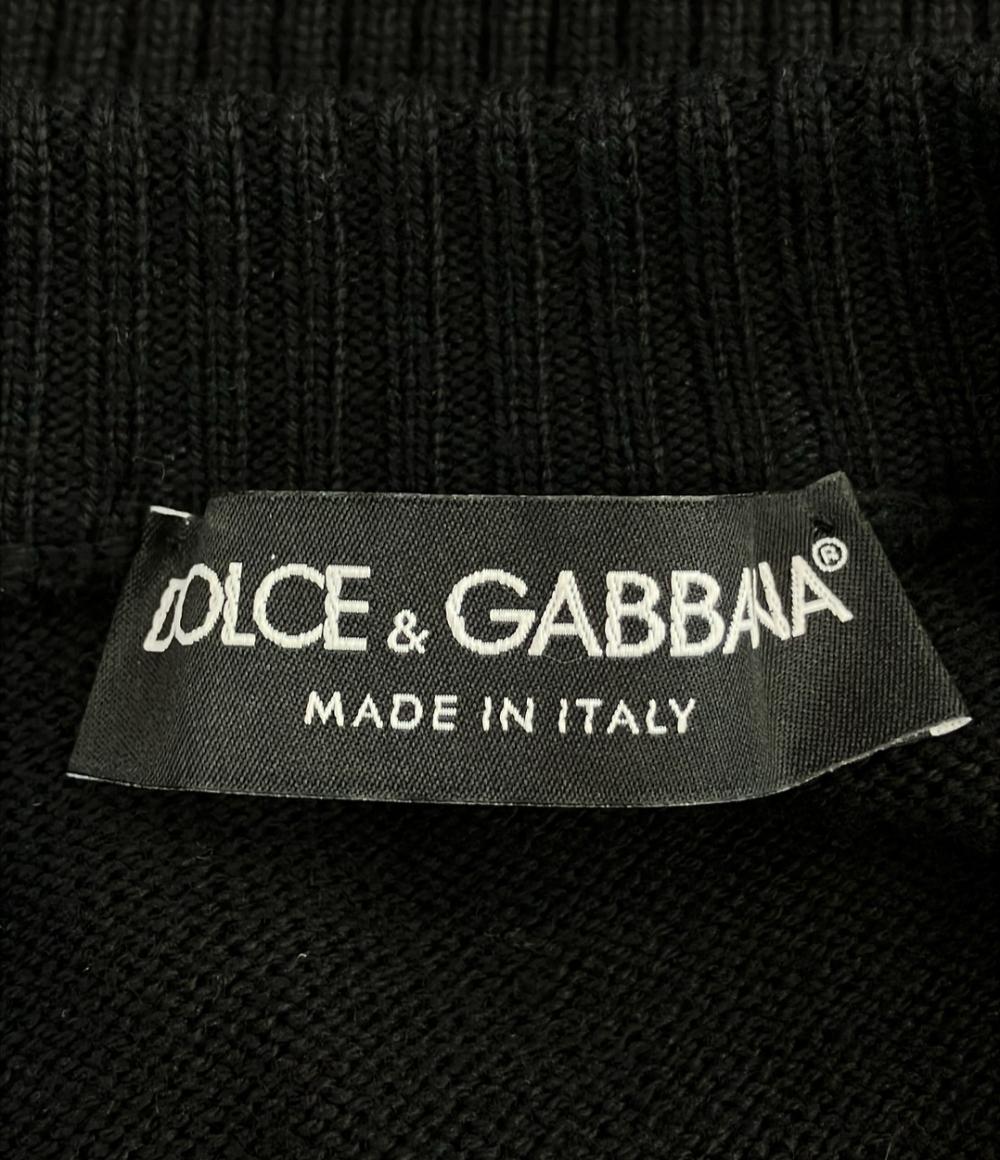 DOLCE & GABBANA 長袖 ニット ゴールド刺繍 メンズ SIZE 44 (S) ドルチェアンドガッバーナ