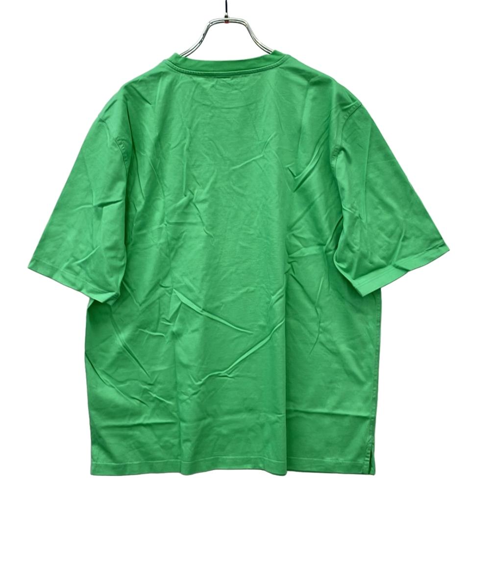 美品 エルメス ミニレザーパッチ半袖Tシャツ メンズ SIZE L HERMES