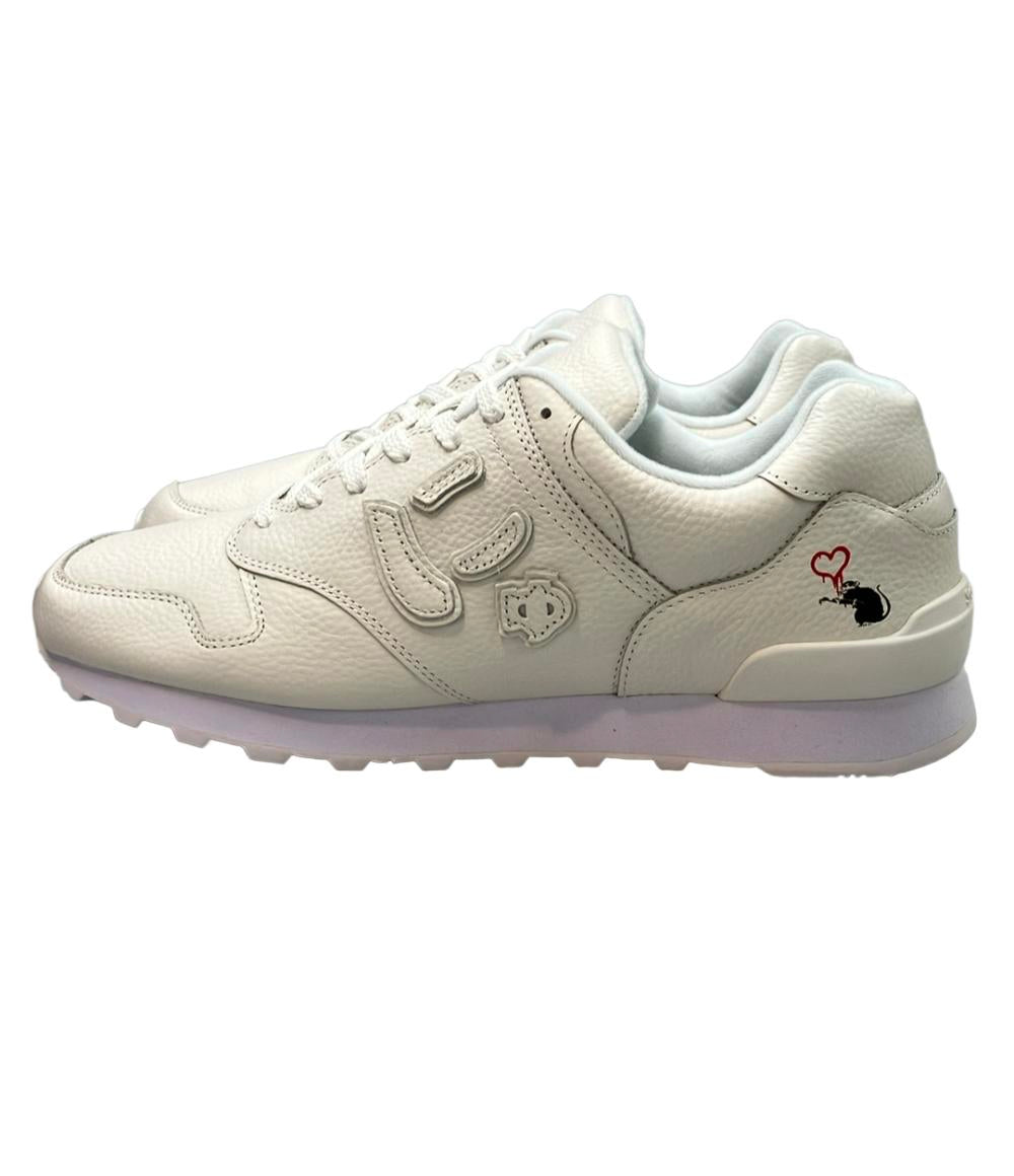 美品 Sangacio BRANDALISED ローカットスニーカー にゅ～ず PURE WHITE メンズ SIZE 28.5 サンガッチョ ブランダライズド