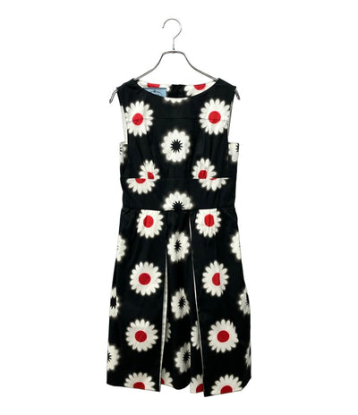 プラダ 花柄 ノースリーブワンピース レディース SIZE 36S PRADA