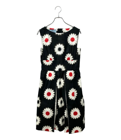 プラダ 花柄 ノースリーブワンピース レディース SIZE 36S PRADA