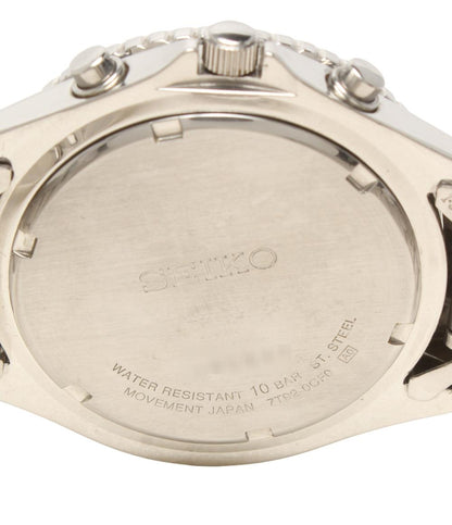SEIKO 腕時計 パイロット クオーツ ブルー系 7T92-0CF0 メンズ セイコー