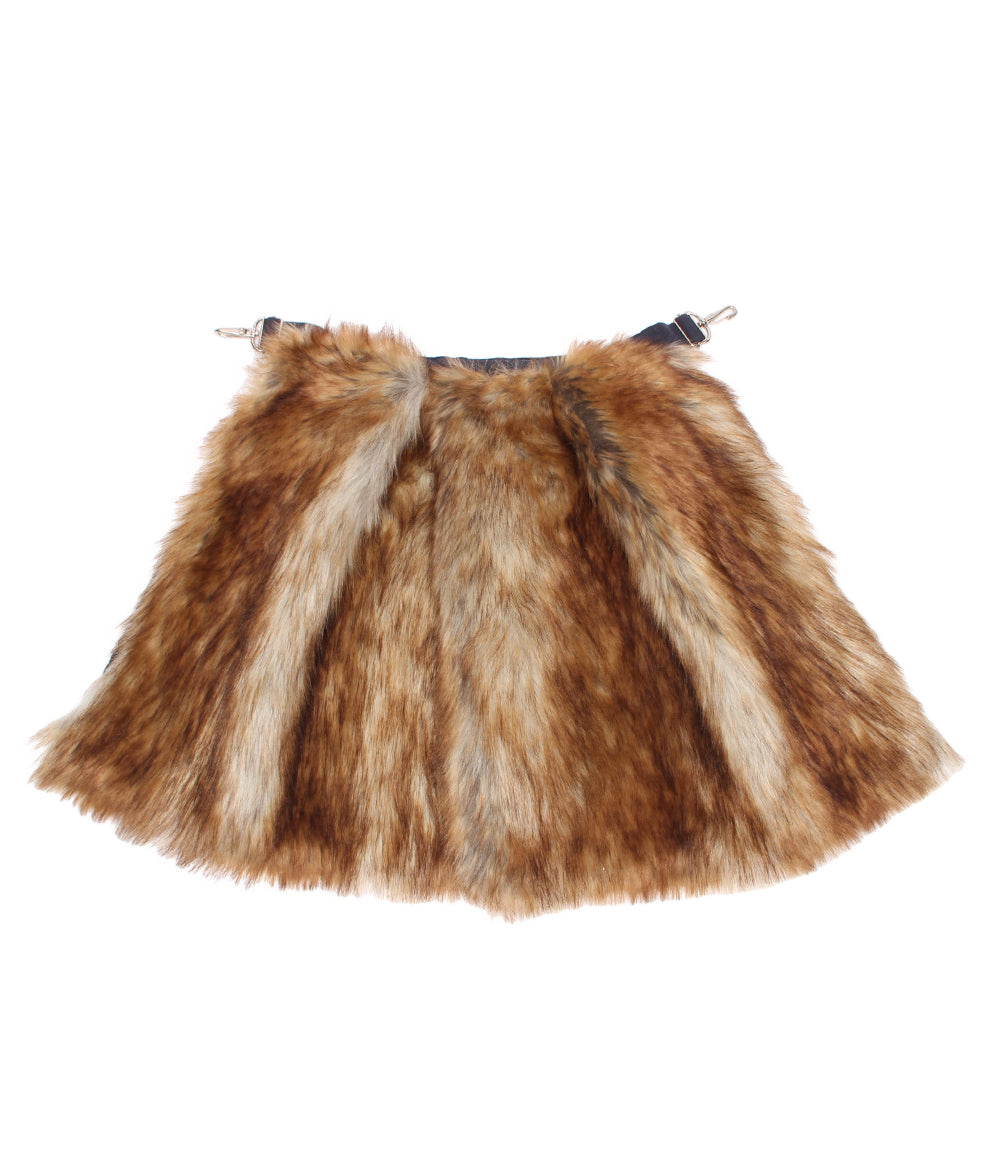 美品 Sacai ファーラップスカート 19-0011S レディース サカイ