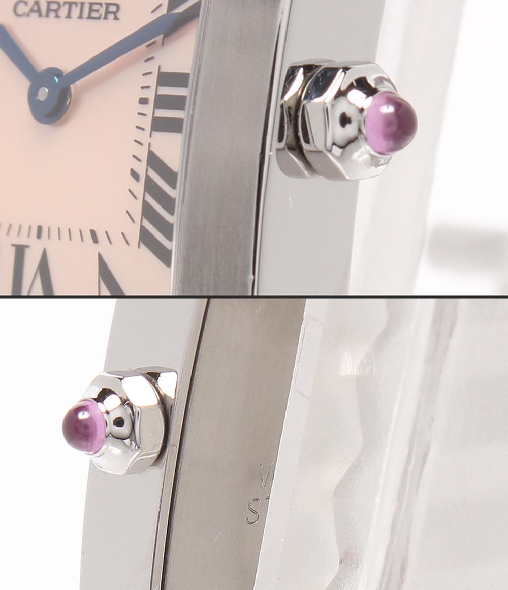 Cartier 腕時計 タンクフランセーズ SM クオーツ シェル W51028Q3 レディース カルティエ