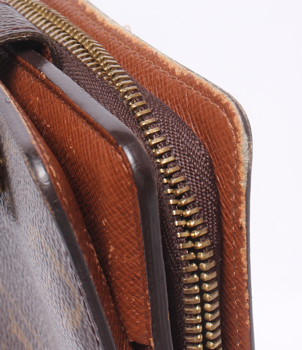 訳あり LOUIS VUITTON 二つ折り財布 コンパクト ジップ モノグラム M61667 レディース メンズ ルイ・ヴィトン