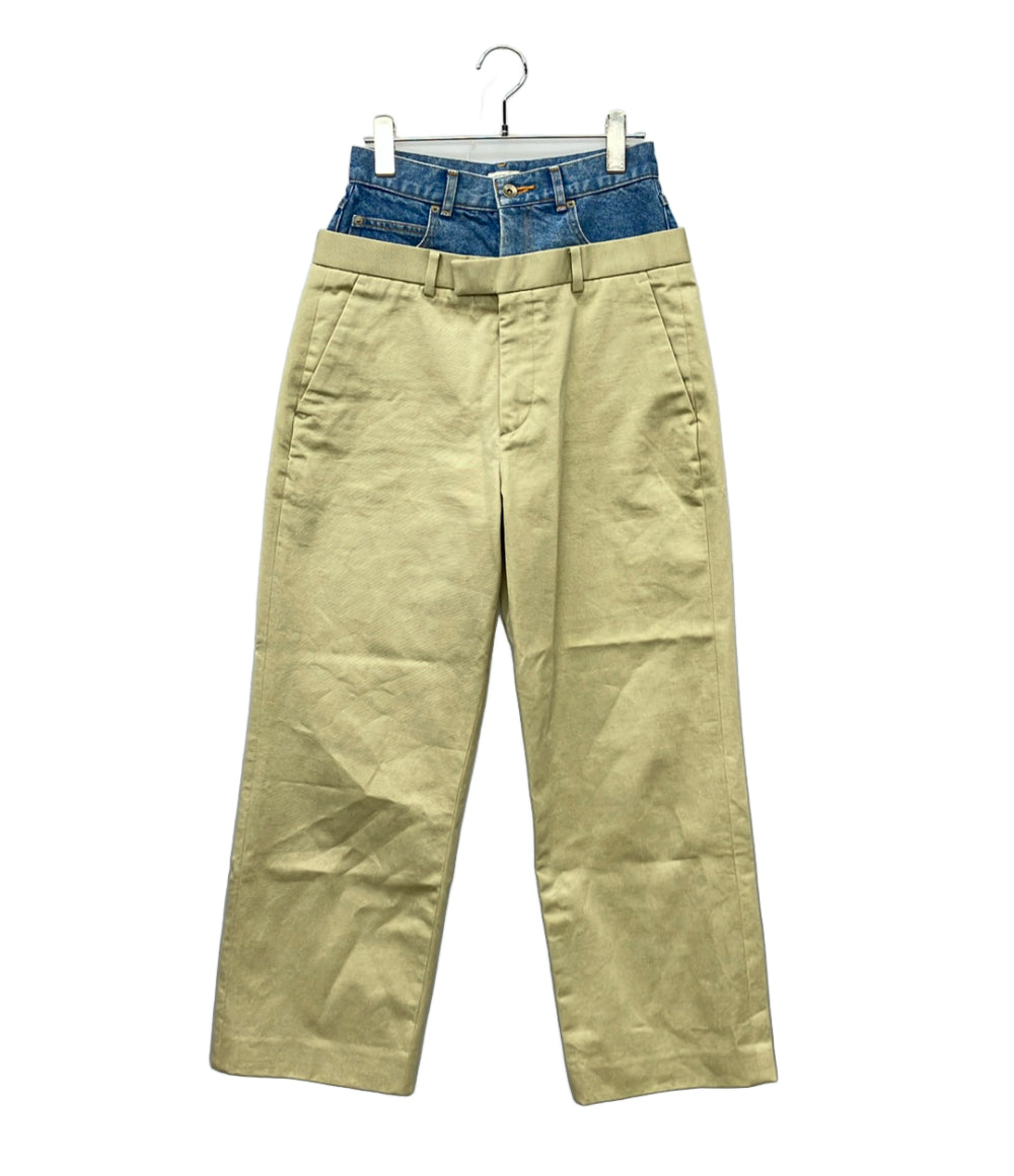 訳あり INSCRIRE ドッキングチノパンツ レディース SIZE 36 (S) アンスクリア
